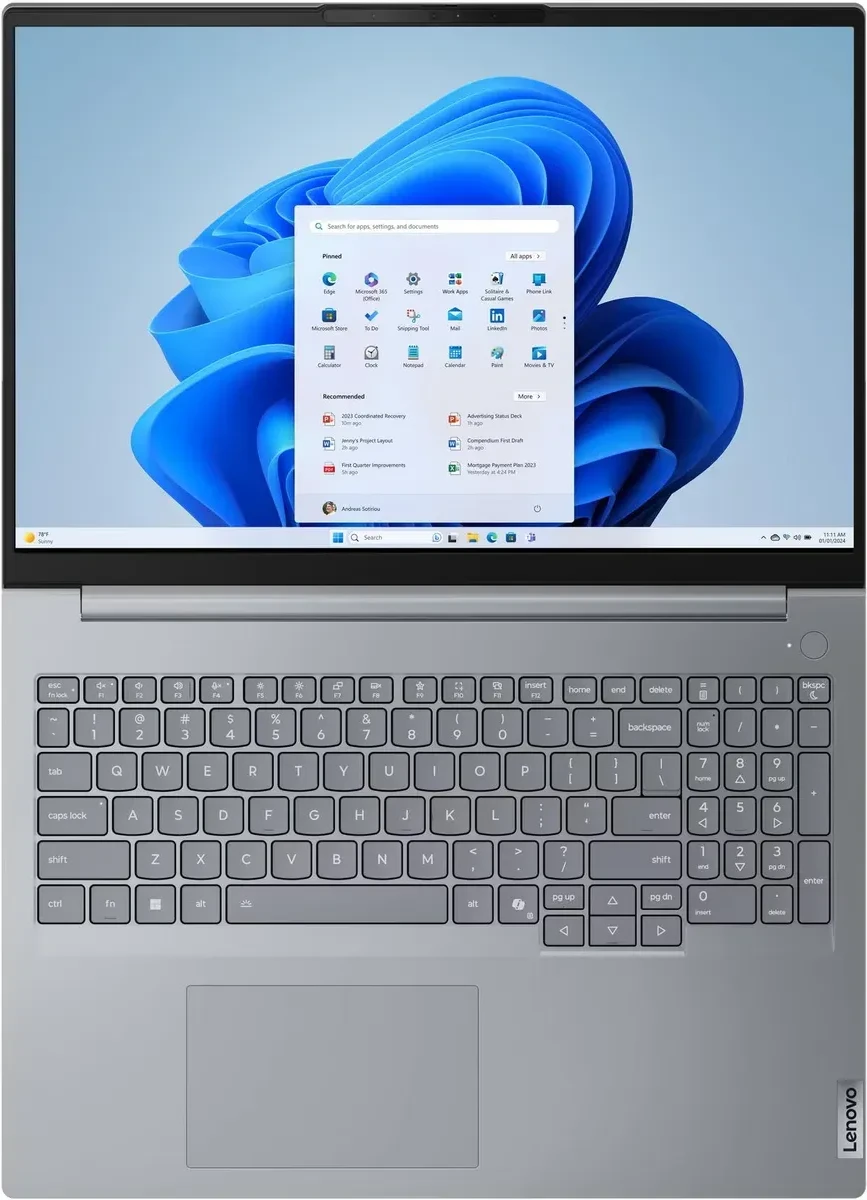Ноутбук Lenovo ThinkBook G8 Core 7-240H .0" /, Intel Core 7 240H, 16 ГБ, 512 ГБ, 16" — 2