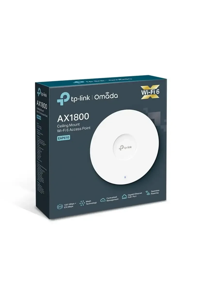 Точка доступа TP-Link EAP610, AX1800, PoE, OFDMA, MU-MIMO — 3