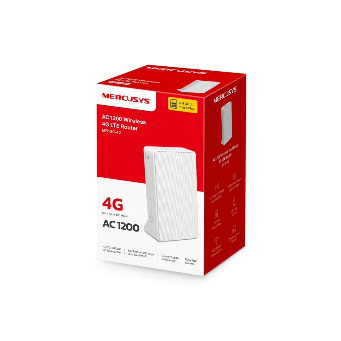 Маршрутизатор Mercusys MB130-4G — 3