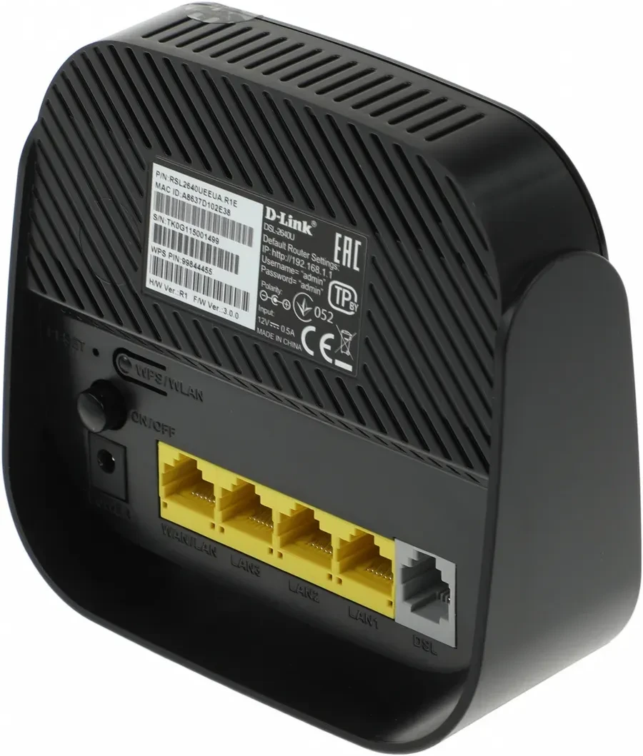 Роутер Modem D-Link DSL-2640U, ADSL2+