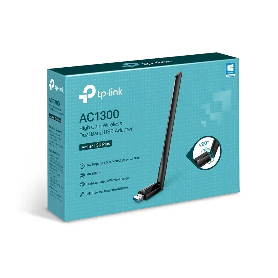 Роутер USB-adapter TP-Link Archer T3U Plus, Wi-Fi AX — 3