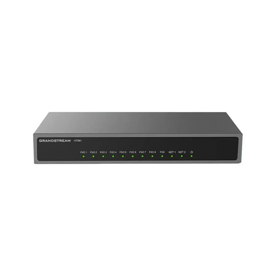 Телефонный адаптер Grandstream HT881, 8 FXO, PoE, конференц