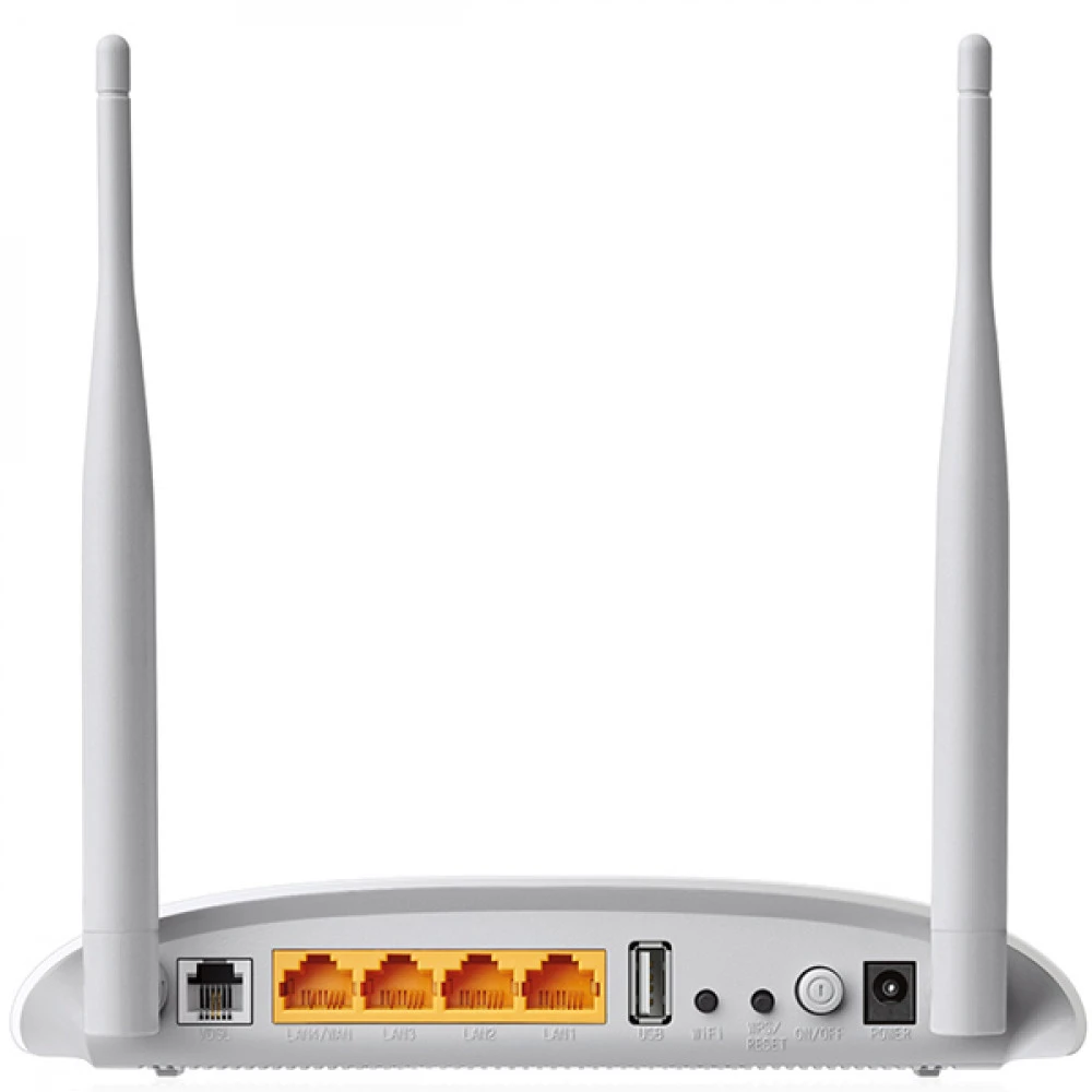 Модем TP-Link TD-W9970, VDSL2, Wi-Fi 300 Мбит/с, 4 порта, USB — 5