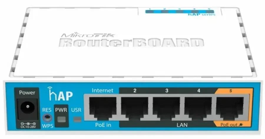Маршрутизатор MikroTik RB952Ui-5ac2nD hAP ac lite, AC750, PoE