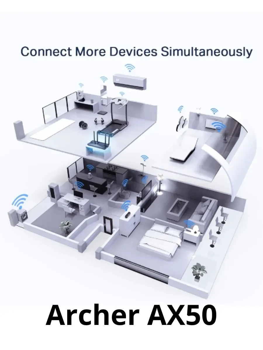 Роутер TP-Link Archer AX50, AX3000, Wi-Fi 6 — 5