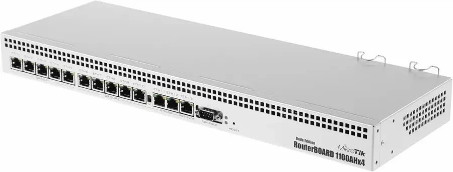 Маршрутизатор MikroTik RB1100AHx4, 13xGbit, RouterOS L6