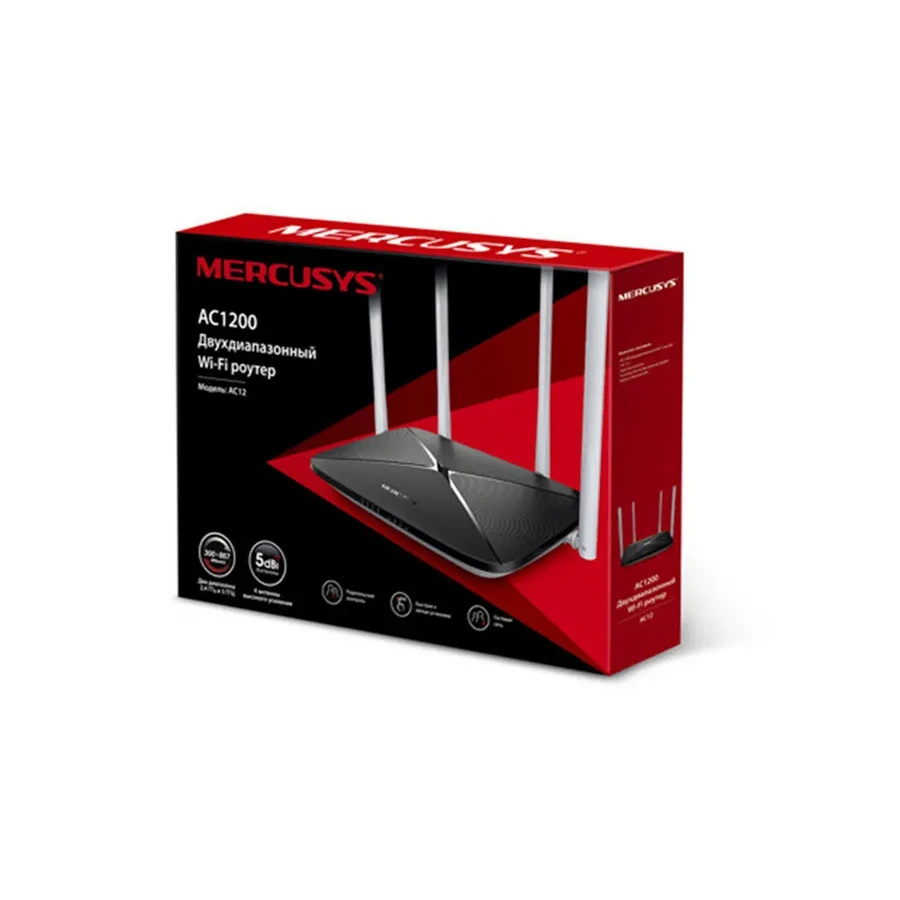 Маршрутизатор Mercusys AC12, 300 Mbps — 3