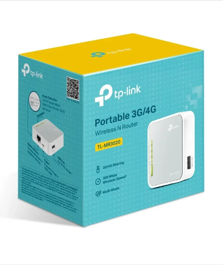 Маршрутизатор TP-Link TL-MR3020, портативный, USB