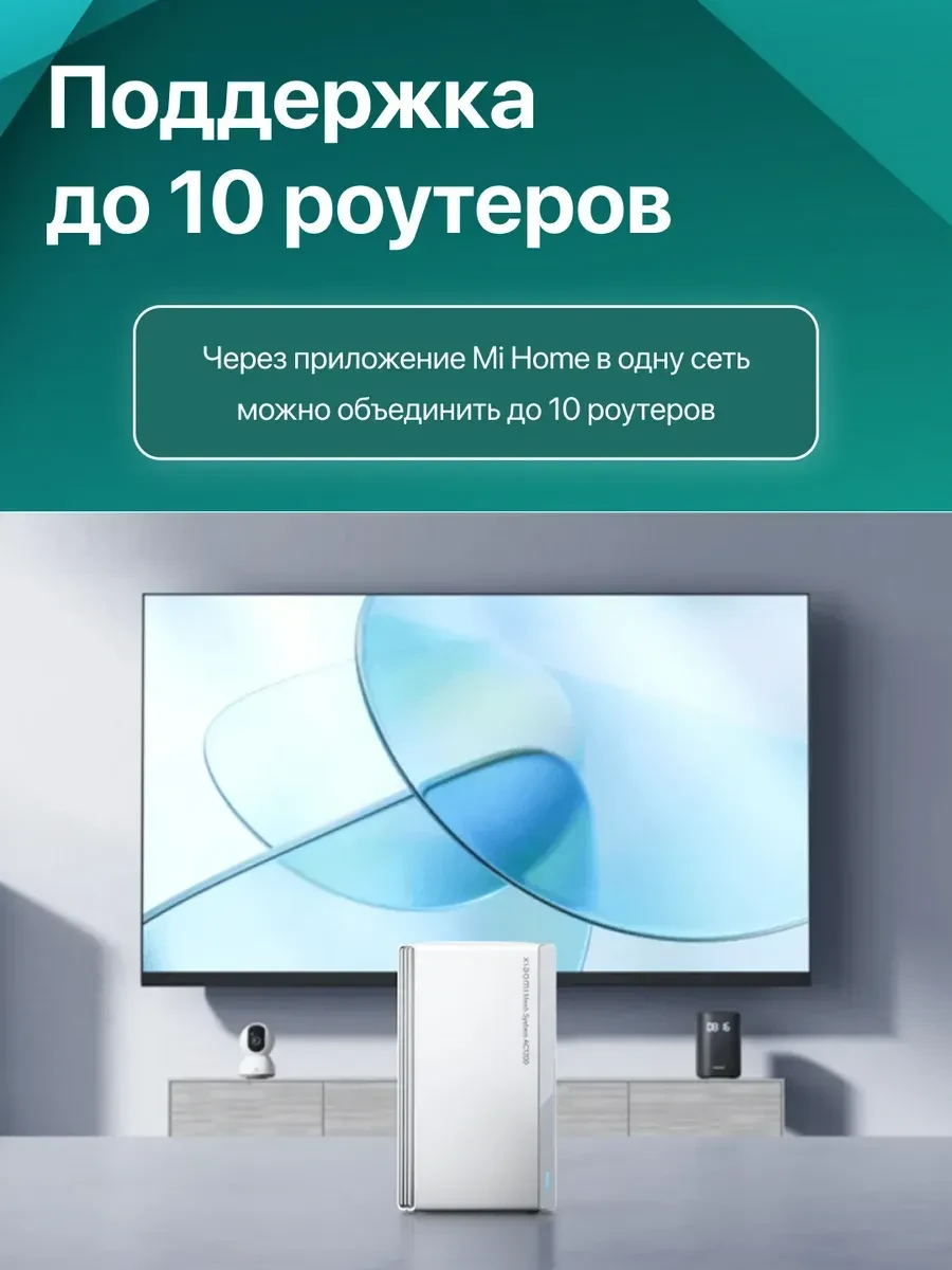 Роутер Mesh Wi-Fi sistema Xiaomi RD13, AC1200, 3 paketa — 4