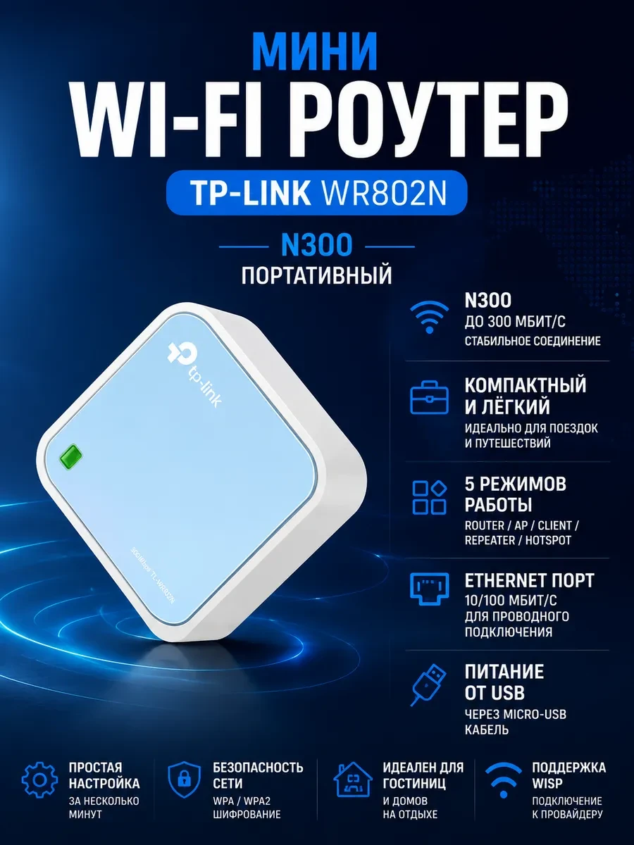 Роутер ASUS RT-BE50, WiFi 7, Mesh, Dual-Band — 4