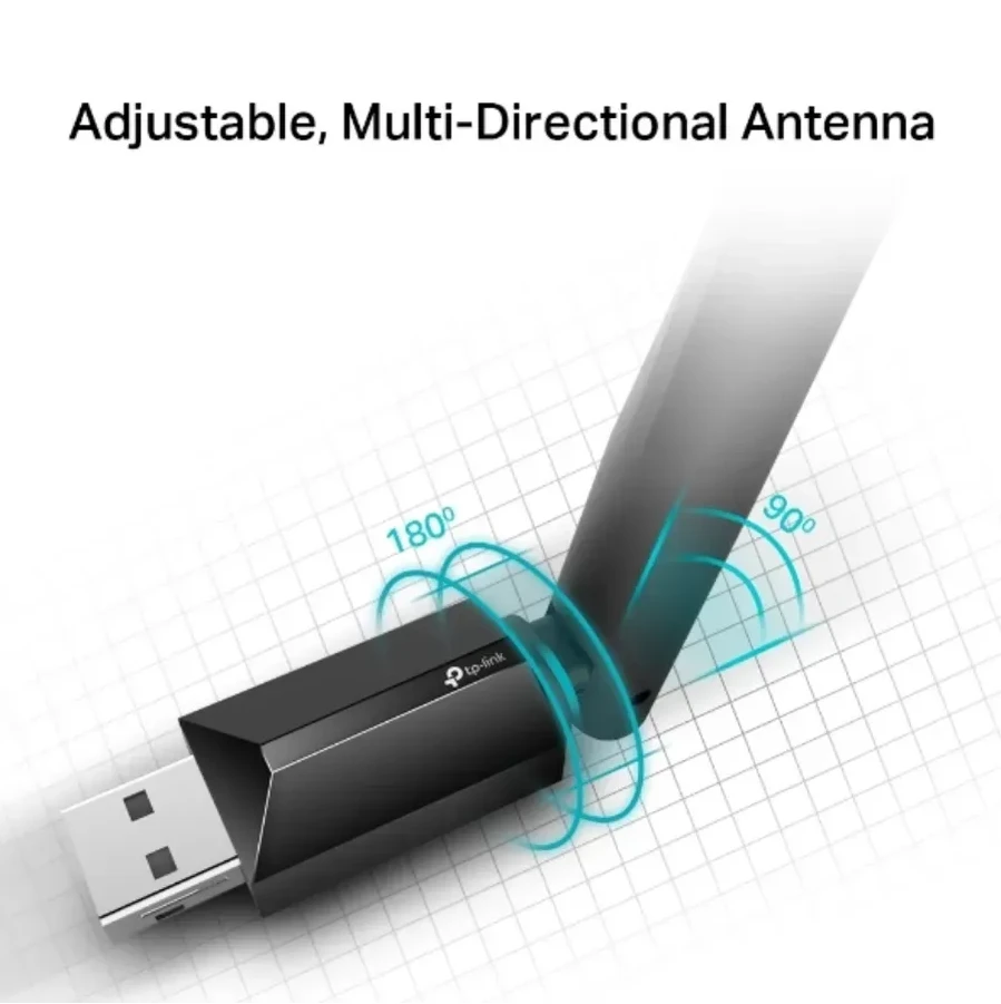Адаптер TP-Link Archer T2U Plus, AC600, USB Wi-Fi — 3