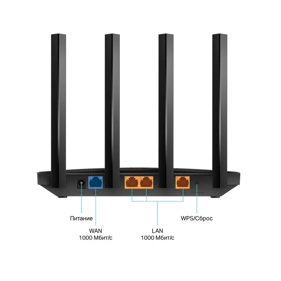 Маршрутизатор TP-Link Archer AX18, WiFi 6, AX1500 — 2