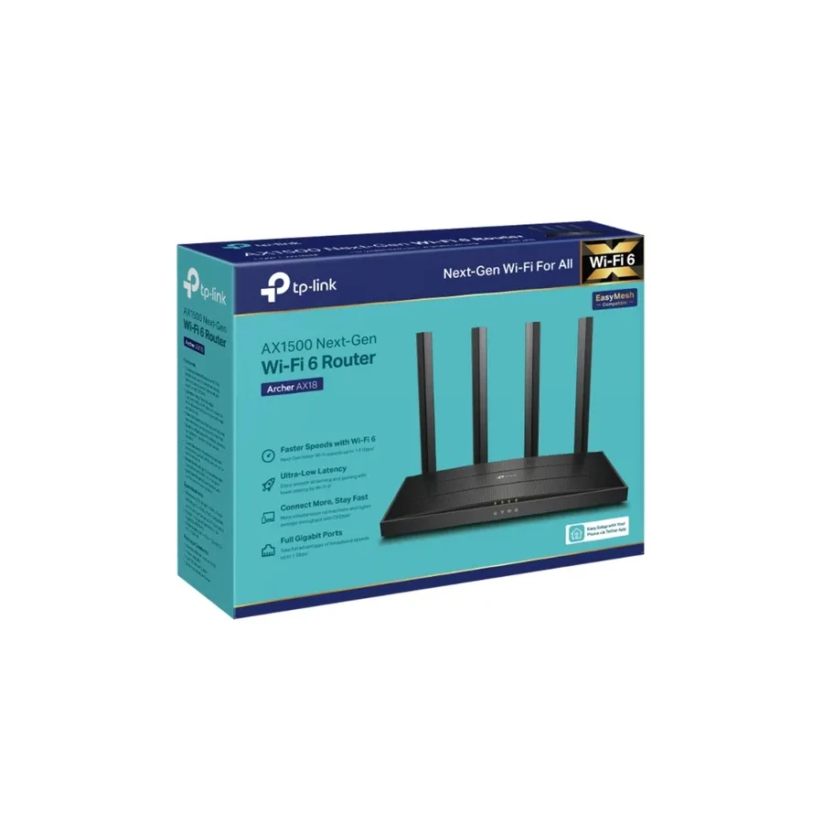 Маршрутизатор TP-Link Archer AX18, WiFi 6, AX1500 — 3