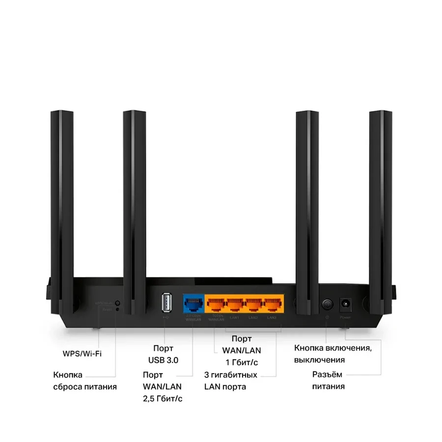 Маршрутизатор TP-Link Archer AX55 Pro, WiFi 6, AX3000 — 2