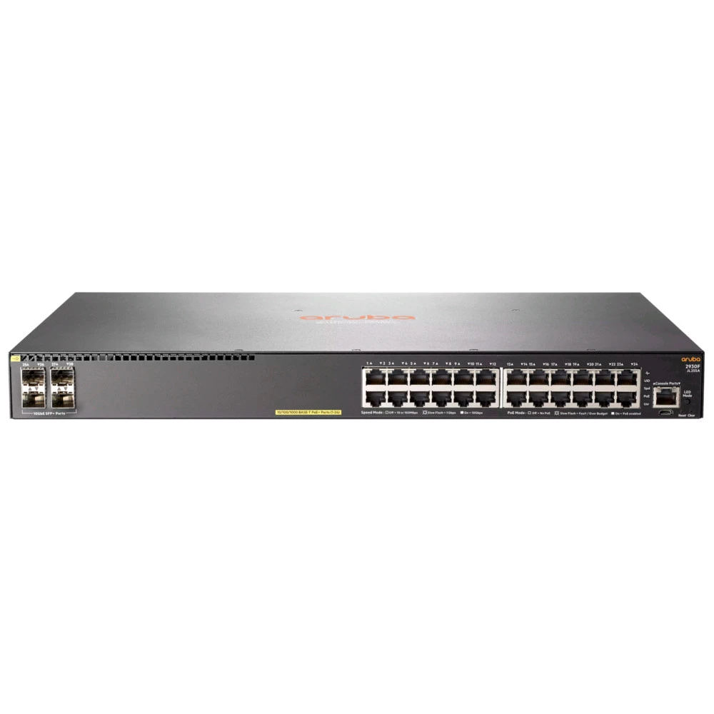 Коммутатор HPE Aruba 2930F 24G PoE+, управляемый — 3