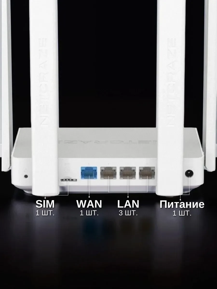 Маршрутизатор Netcraze Explorer 4G NC-4910 AC1200, Wi-Fi 5 — 3