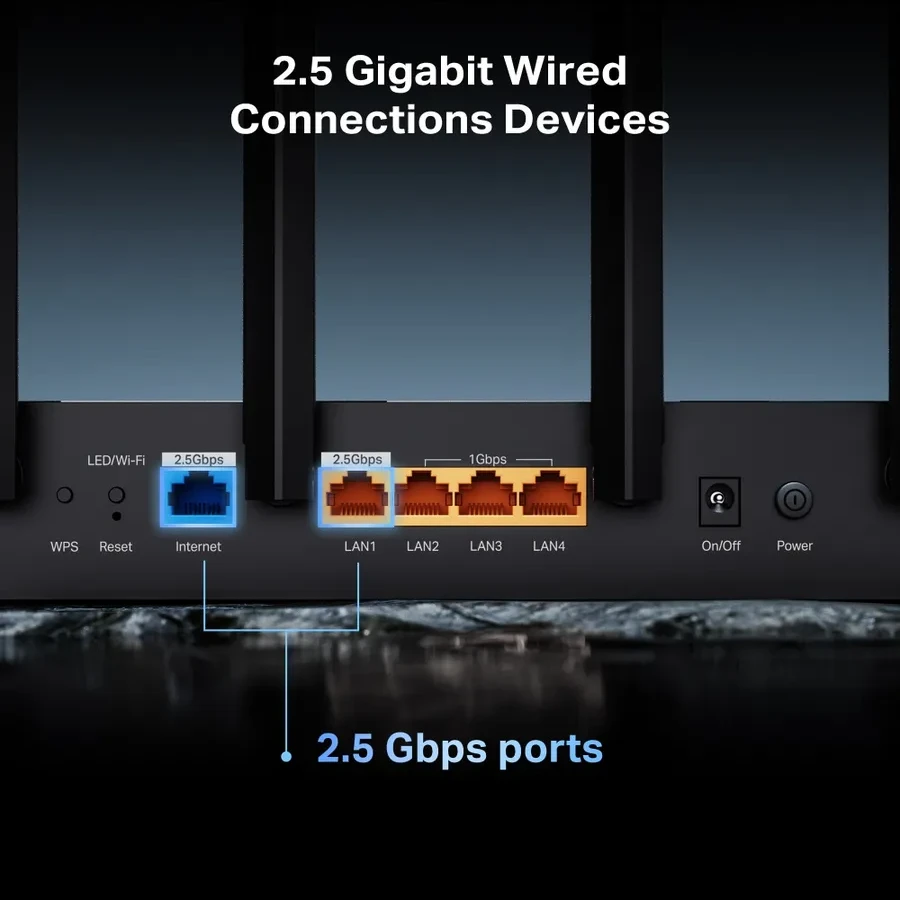 Роутер TP-Link Archer BE400, BE6500, Wi-Fi 7 — 5