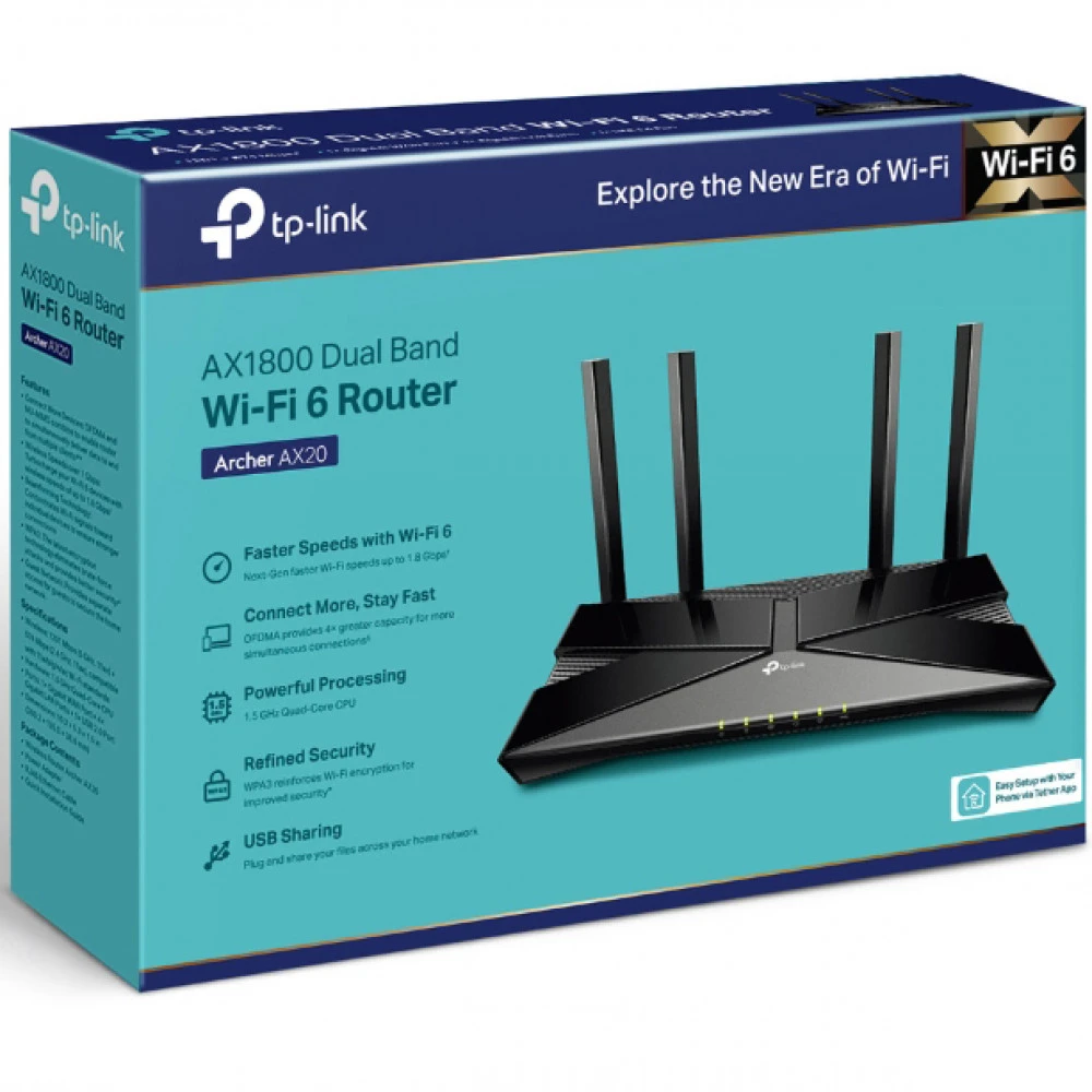 Роутер TP-link Archer AX20, AX1200 — 4