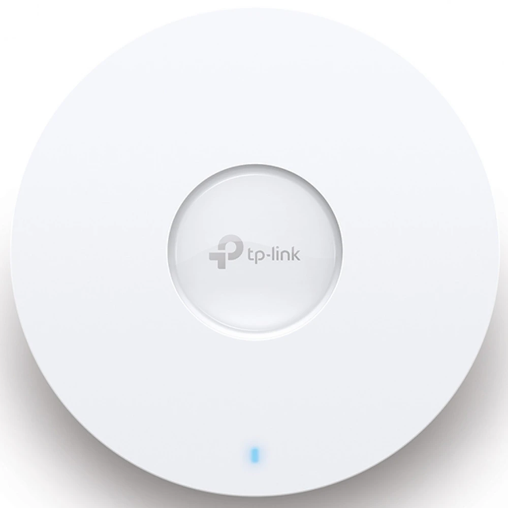 AX5400 Двухдиапазонная потолочная точка доступа Wi-Fi 6 
Порты: 1 ×2.5 Gigabit RJ45 Port
Скорость: 574 Мбит/с at 2.4 ГГц + 4804 Мбит/с на 5 ГГц
Особенности: 802.3at PoE или адаптер питания 12В, 6×внутренние антенны, MU-MIMO, 160MHz поддержкаed, бесшовный — 3