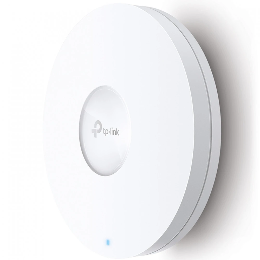 AX5400 Двухдиапазонная потолочная точка доступа Wi-Fi 6 
Порты: 1 ×2.5 Gigabit RJ45 Port
Скорость: 574 Мбит/с at 2.4 ГГц + 4804 Мбит/с на 5 ГГц
Особенности: 802.3at PoE или адаптер питания 12В, 6×внутренние антенны, MU-MIMO, 160MHz поддержкаed, бесшовный — 4