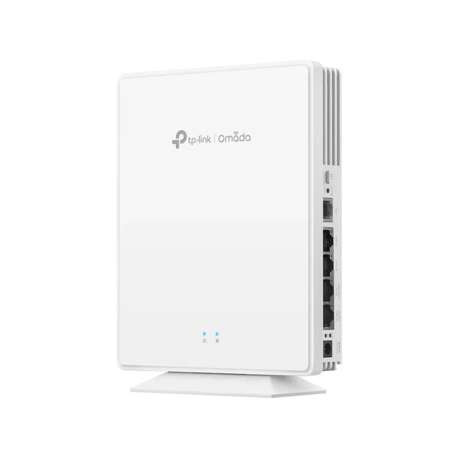 Omada AX3000 Двухдиапазонная беспроводная настольная точка доступа Wi-Fi 6
Порты: 4 × гигабитных порта RJ45(один порт PoE Out при использовании 802.3at/bt)+ 1 × порт RJ11
Скорость:574Мбит/с для 2.4 ГГц + 2402 Мбит/с для 5 ГГц
Особенности: 802.3bt PoE++ и — 3