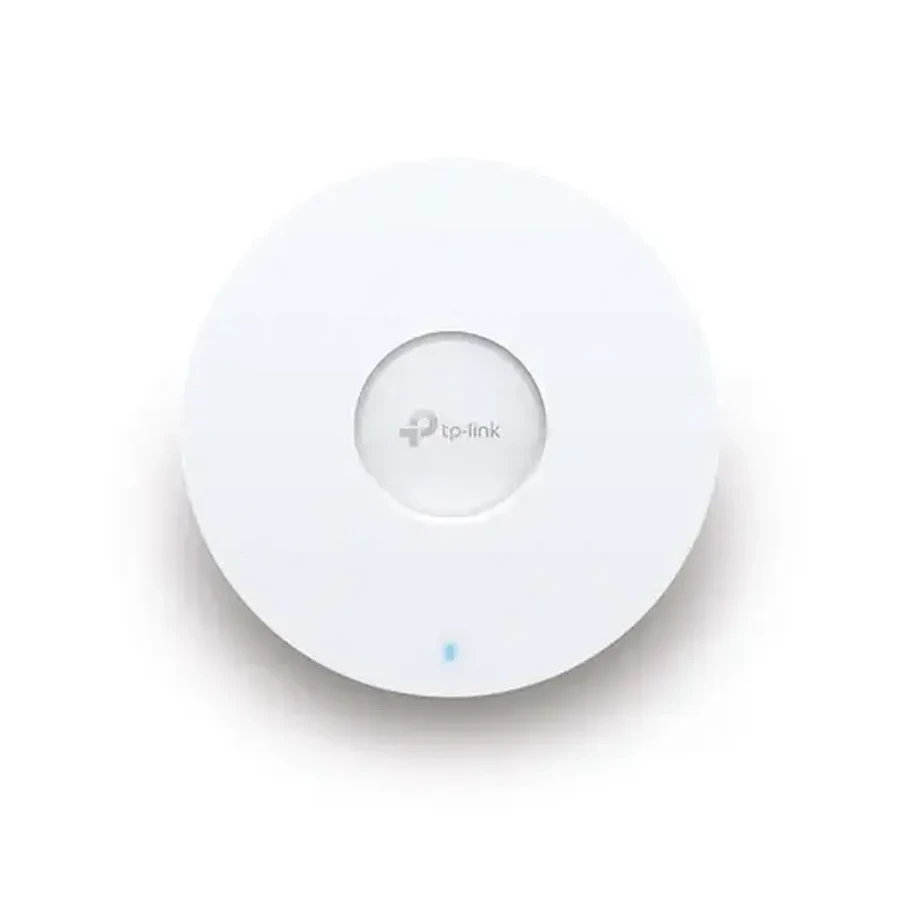 AX1800 Двухдиапазонная беспроводная потолочная точка доступа Wi-Fi 6 Порты:1 × гигабитный портСкорость:574Мбит/с для 2.4 ГГц + 1201 Мбит/с для 5 ГГцОсобенности: 802.3at PoE и 12В пост. тока (адаптер питания не входит в комплект), 2 ×внутренние антенны, MU — 2
