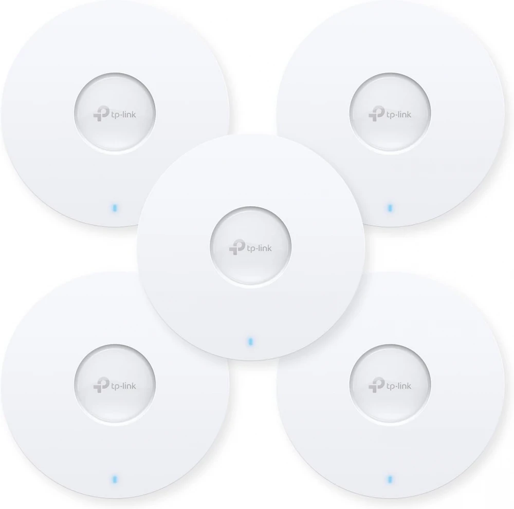 AX1800 Двухдиапазонная беспроводная потолочная точка доступа Wi-Fi 6 Порты:1 × гигабитный портСкорость:574Мбит/с для 2.4 ГГц + 1201 Мбит/с для 5 ГГцОсобенности: 802.3at PoE и 12В пост. тока (адаптер питания не входит в комплект), 2 ×внутренние антенны, MU — 5