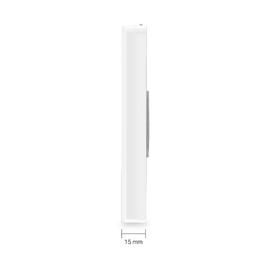 AX1800 Гигабитная настенная двухдиапазонная точка доступа Wi-Fi 6
Порты: Uplink: 1 × гигабитный порт RJ45; Downlink: 3 × гигабитных порта RJ45
Скорость: 574Мбит/с на 2.4 ГГц + 1201 Мбит/с на 5 ГГц
Особенности: совместимость с монтажными коробками EU & US, — 3