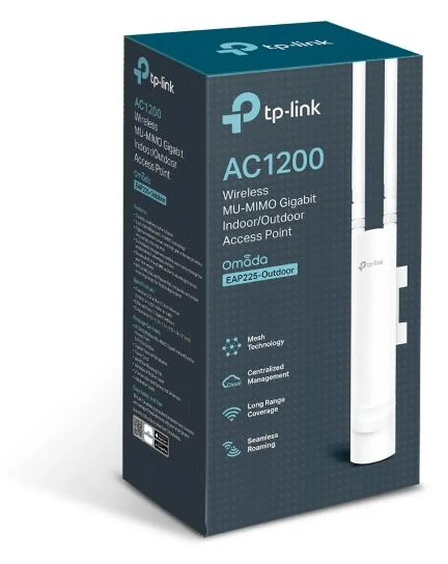 Wave2 AC1200 Наружная двухдиапазонная гигабитная Wi-Fi точка доступа, чипсет Qualcomm, 300 Мбит/с на 2,4 ГГц + 867 Мбит/с на 5 ГГц, 1 гигабитный порт LAN, поддержка IEEE 802.3af PoE и Passive PoE, централизованное управление, MU-MIMO, Airtime Fairness, Be — 3