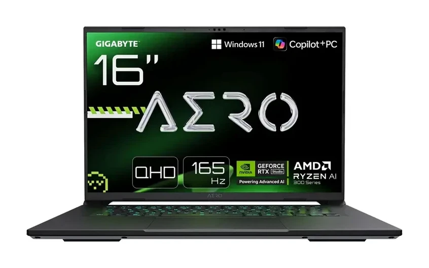 Ноутбук Gigabyte AERO X16, AMD Ryzen AI 7 350, 32 ГБ, 1024 ГБ, 16"