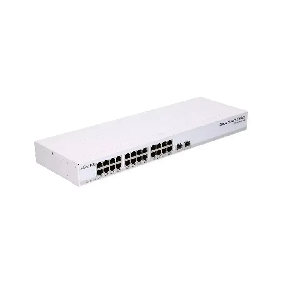 Коммутатор MikroTik CRS326-24G-2S+RM, 24G