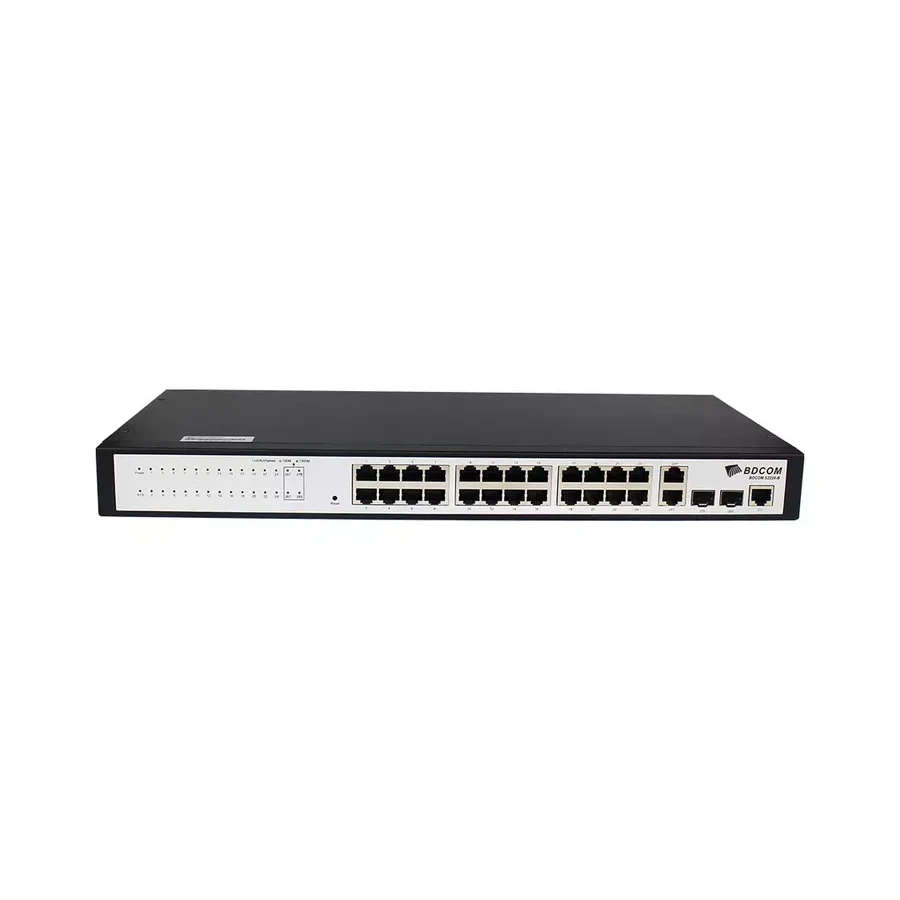 Коммутатор BDCOM S2228-B, L2+, 24x10/100M, 2x1G, 2 SFP — 2