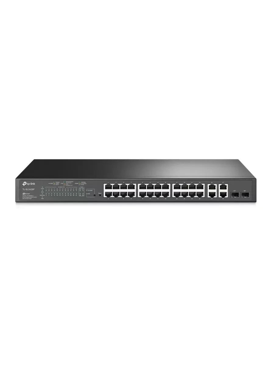 Коммутатор TP-Link SL2428P, 24x100M, 4x1G, 2 SFP, 250W — 4