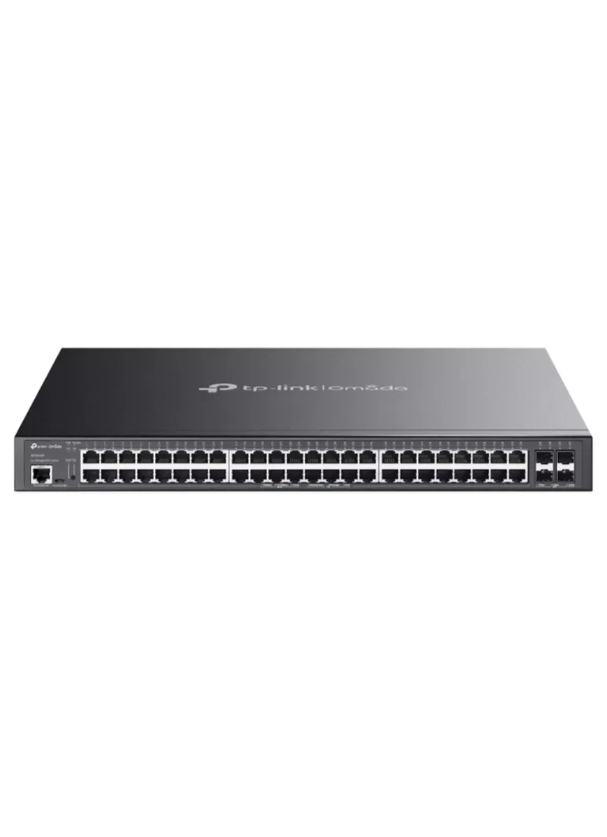 Коммутатор TP-Link TL-SG3452XP, L2+ управляемый, 48x1G PoE+ (500 Вт), 4x10G SFP+