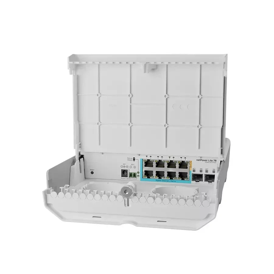 Коммутатор MikroTik CSS610-1Gi-7R-2S+OUT, 8x1G PoE, 2x10G