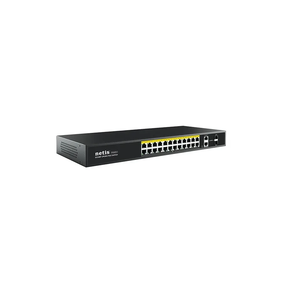 Коммутатор Netis P124GH, 24x100M PoE, 2xGigabit, SFP — 3