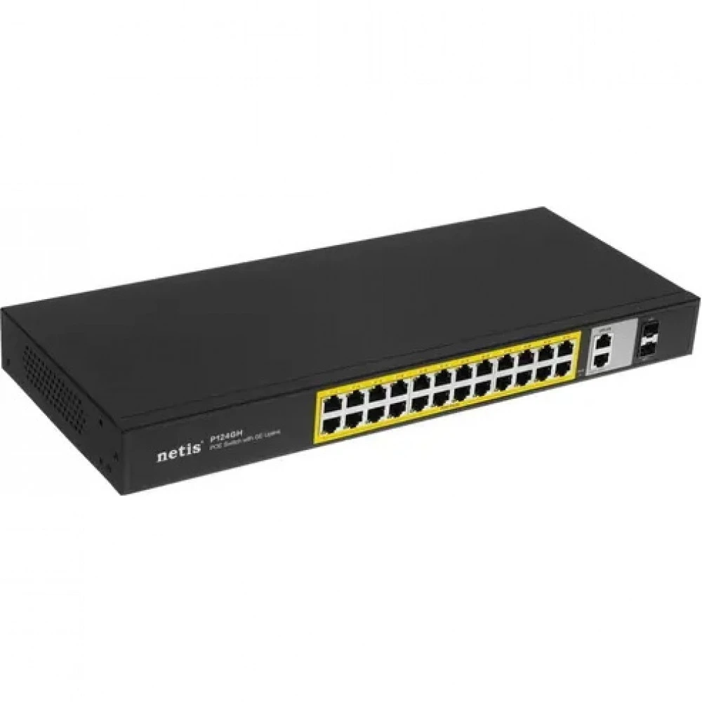 Коммутатор Netis P124GH, 24x100M PoE, 2xGigabit, SFP — 5