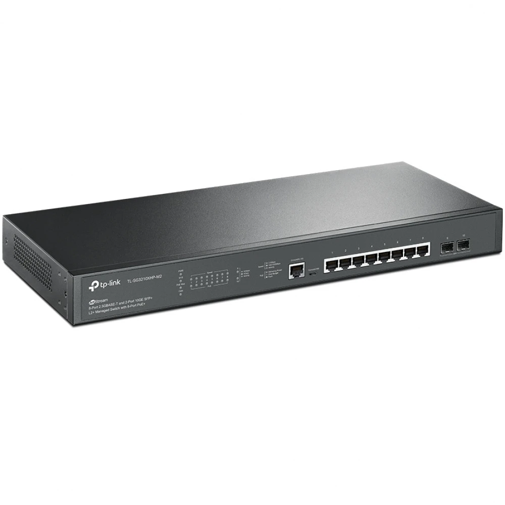 Коммутатор TP-Link TL-SG3210X, 8 PoE+ 2 SFP+