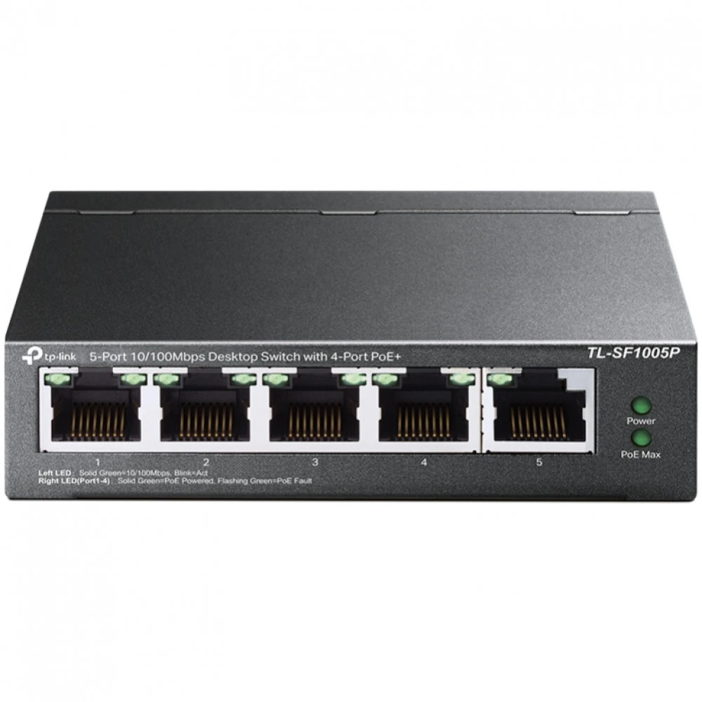 Коммутатор TP-Link TL-SF1005P, 5 портов PoE — 2