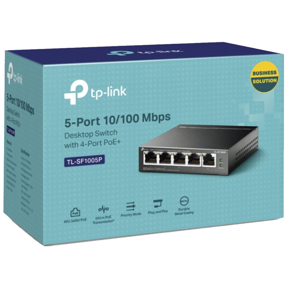 Коммутатор TP-Link TL-SG1005LP, 5 PoE+ гигабитных — 3