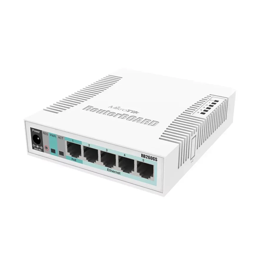 Коммутатор MikroTik CSS106-5G-1S, 5 гигабитных