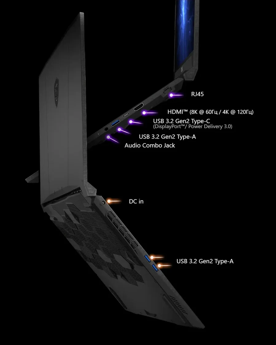 Ноутбук MSI Katana 17 HX, Intel Core i7-14650HX, 16 ГБ, 1024 ГБ, 17.3" — 5