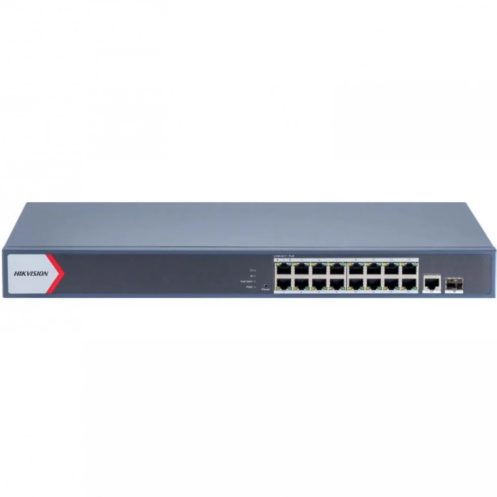 Коммутатор Hikvision DS-3E1518P-EI/M, 4 PoE+