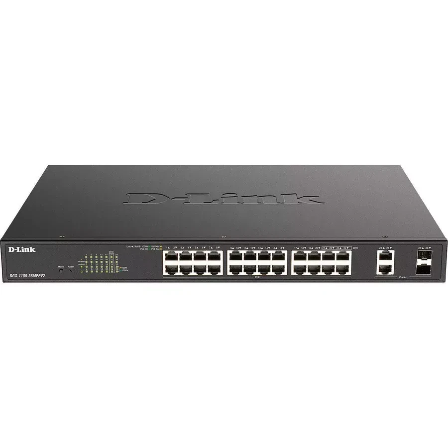 Коммутатор D-Link DGS-1100-26MPPV2/A3A — 2