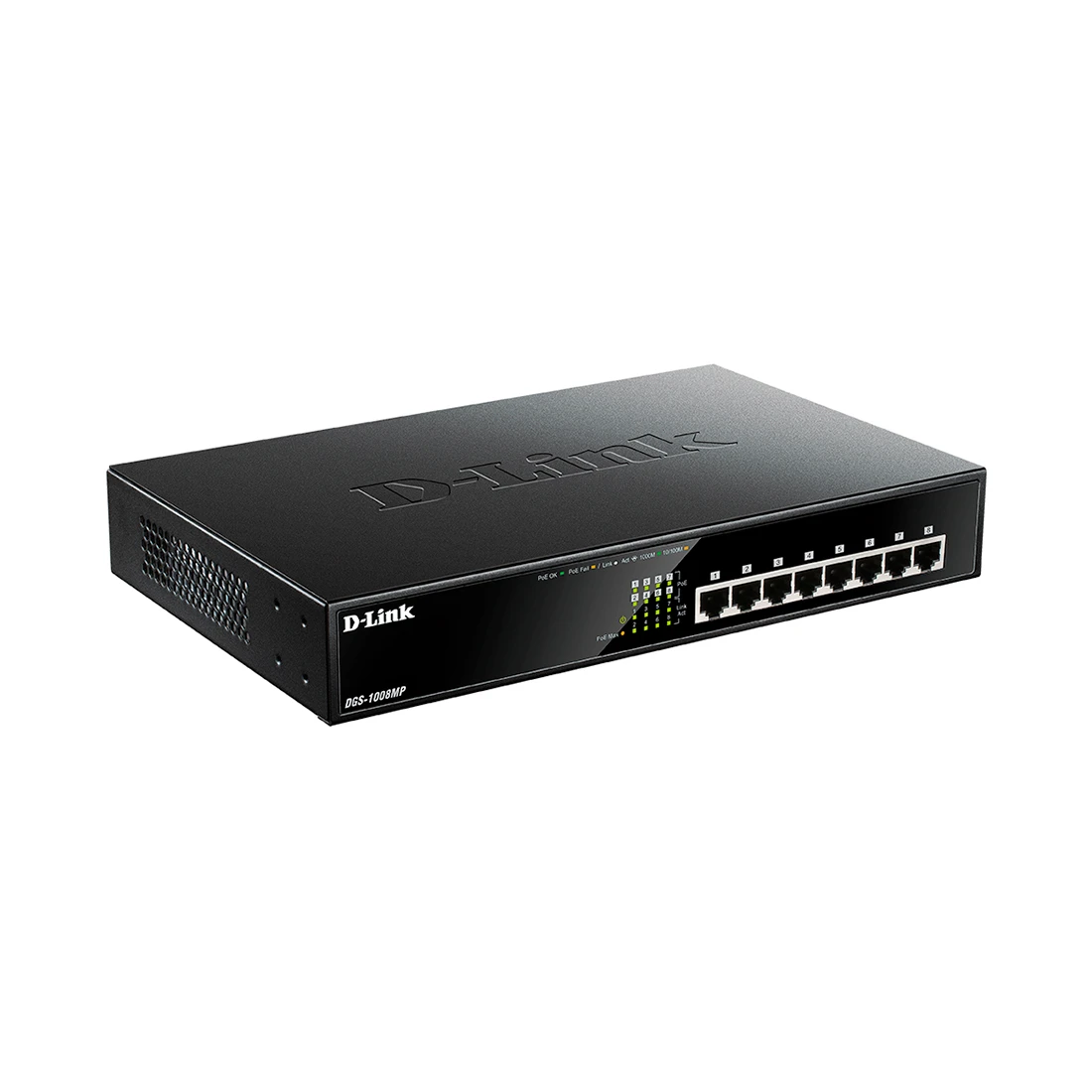 Коммутатор D-Link DGS-1008MP 8x1GE PoE неуправляемый — 2
