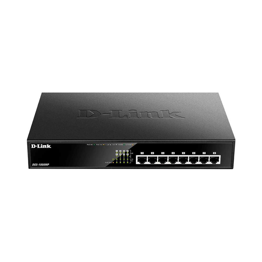 Коммутатор D-Link DGS-1008MP 8x1GE PoE неуправляемый — 3