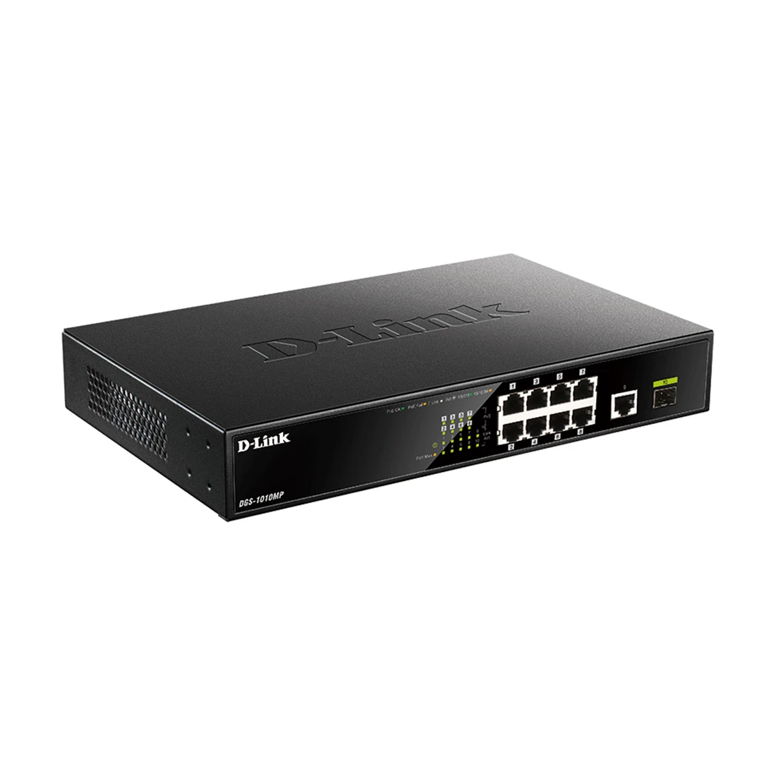 Коммутатор D-Link DGS-1010MP 8xPoE PoE, 1xSFP