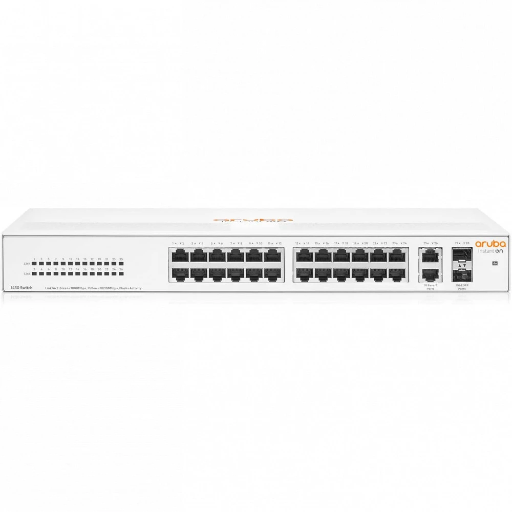 Коммутатор Aruba Instant On 1430, 26 портов 1G + 2 SFP — 4