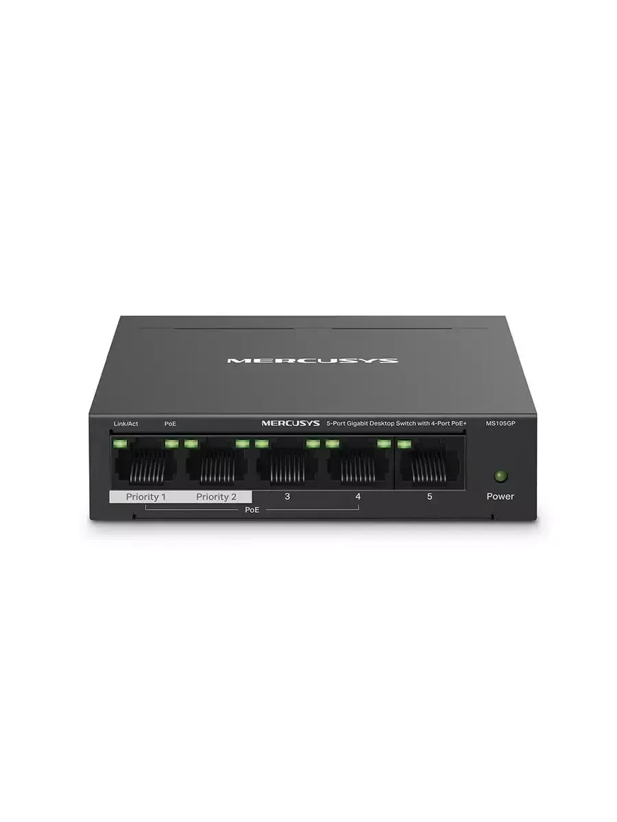 Коммутатор Mercusys MS105GP, 5 портов Gigabit — 2
