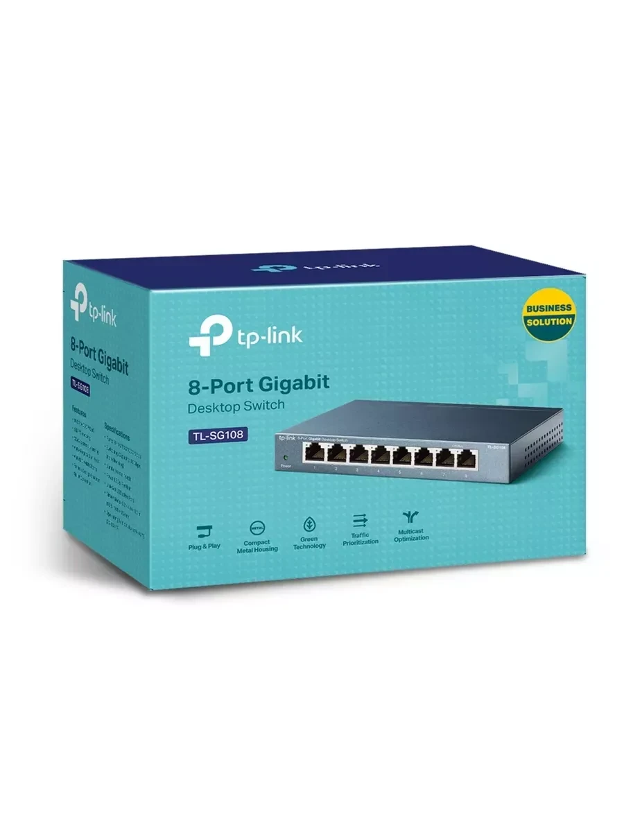Коммутатор GbE TP-Link TL-SG108E, 8 портов, 1000Mbps — 4